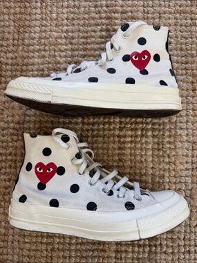 CDG Play Converse ‘70 Hi in Polka Dot